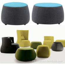 Pouf Seat Kerusi tempat meletak kaki secara Upholstered najis Ottoman